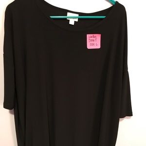 Black LulaRoe Irma - size Large